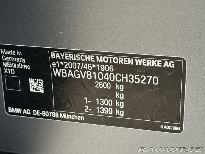 BMW M8 M850i 390kW X-Drive M-Pac 2021