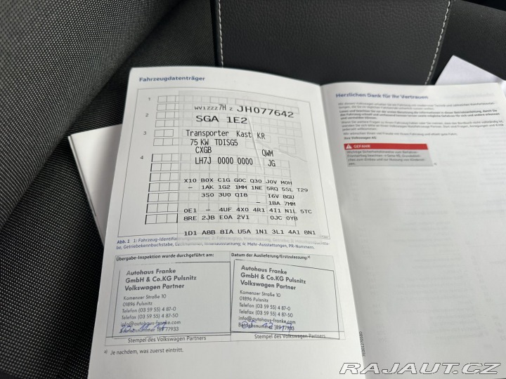 Volkswagen Transporter 2,0TDI 75kW KŘÍDLA TAŽNÉ 2017