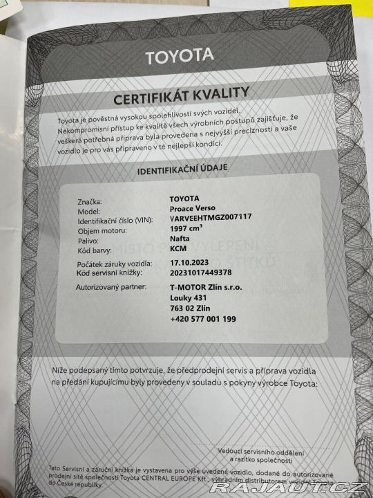Toyota ProAce 2,0   Diesel, 106kw M1 - 2021