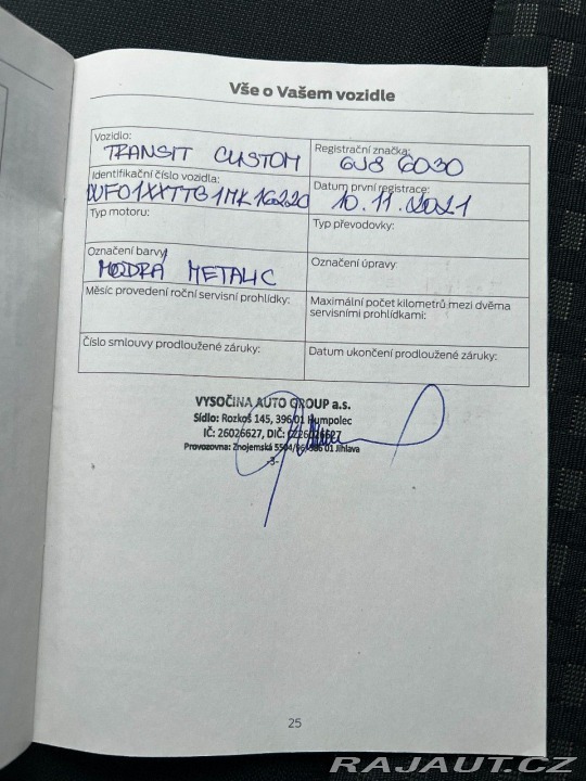 Ford Transit Custom 2,0 EcoBlue 125kW 6.míst 2021