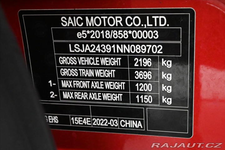 MG Ostatní modely EHS 1,5 TGDI PHEV 119 kW AT C 2022