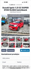 Suzuki Ignis 1,2   i CZ SUPER STAV KLI 1800