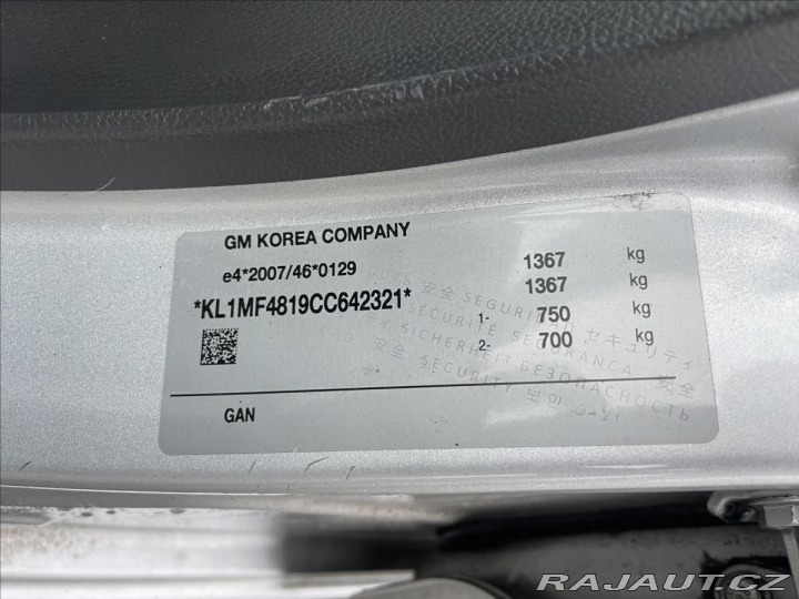 Chevrolet Spark 1,0 i 50kw CZ auto, 1maji 2012