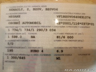 Renault Mégane 1,6 81kW 2008