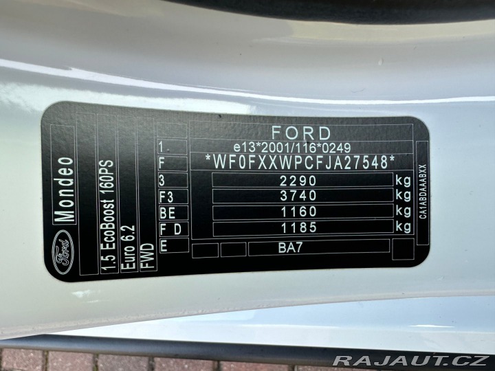 Ford Mondeo 1.5EcoBoost 121kw ST-Line 2018