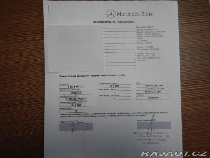 Mercedes-Benz S 400D 4MATIC L AMG 2023
