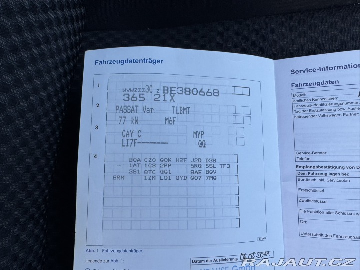 Volkswagen Passat 1,6 TDI 77 KW ROZVODY STK 2011