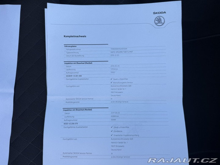 Škoda Rapid 1,2 TSI 81KW EDITION SPA. 2015