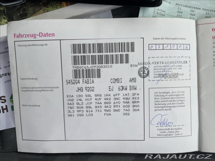 Škoda Fabia 1,4 i 16V Elegance 63kw K 2008