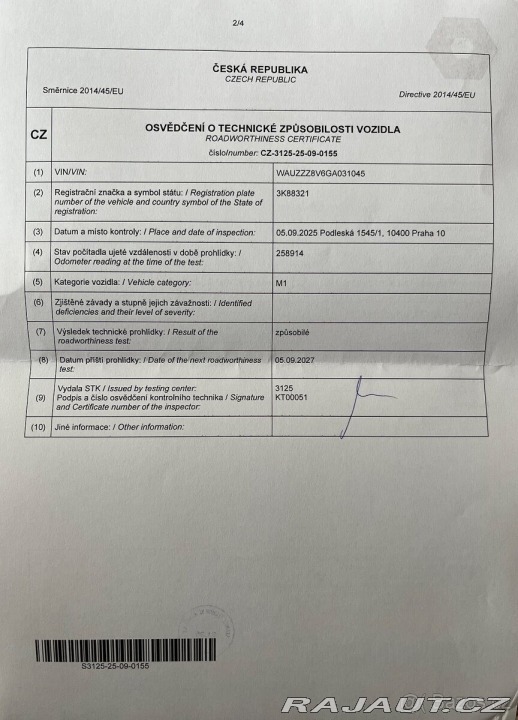 Audi A3 1,4 Sportback g-tron/CN 2015