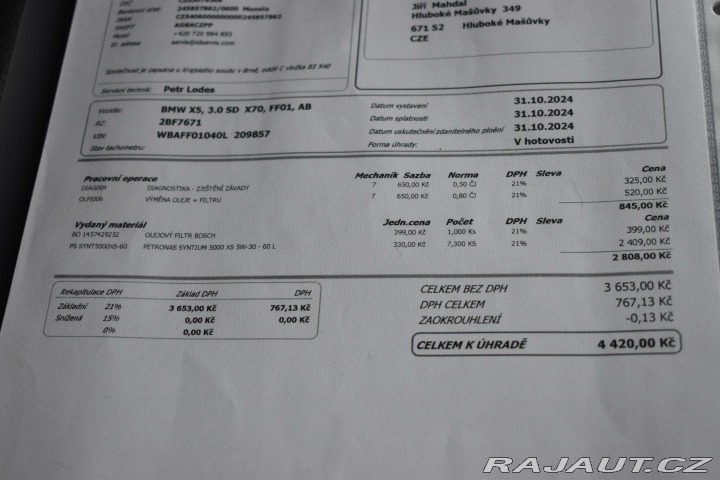 BMW X5 3.0sd xDrive REZERVACE 2008