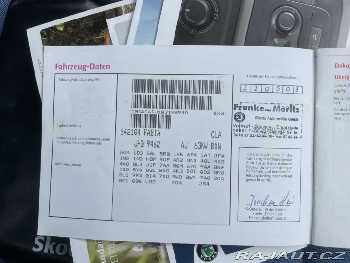 Škoda Fabia 1,4 i 16V 63kw ESP, po ST 2008