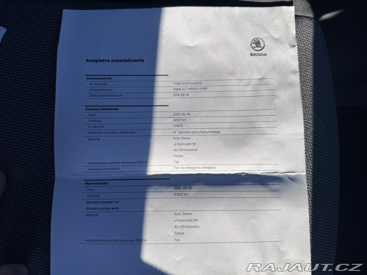 Škoda Fabia 1,4 63 KW STK SŠA 2014