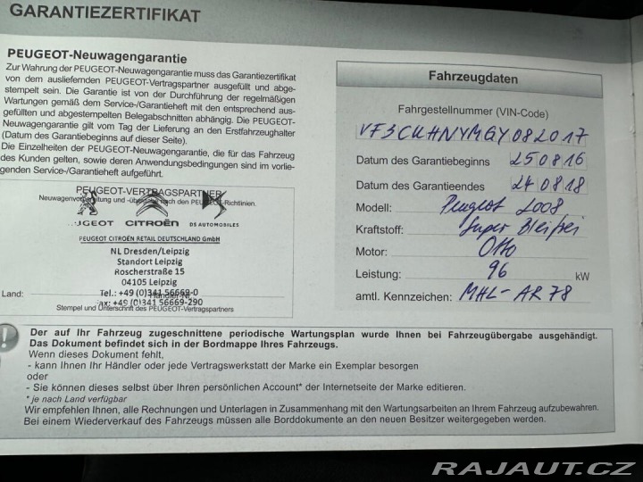 Peugeot 2008 1.2 96kw Allure 2016