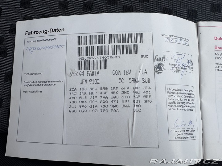 Škoda Fabia 1,4 59 KW KILOMETRY TAŽNÉ 2006