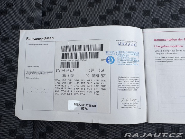 Škoda Fabia 1,4 55 KW KILOMETRY SK 2006