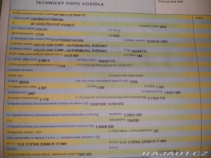 Volvo XC90 2,4   D5 AWD 2012