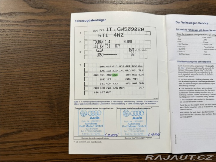 Volkswagen Touran 1,4 TSI 150PS Highline D 2015