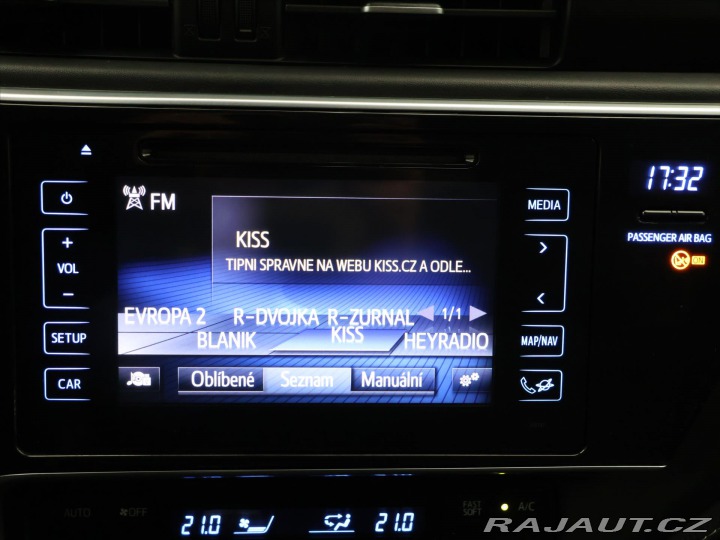 Toyota Corolla 1,6 VVT-i 97kW 1.Maj CZ S 2016