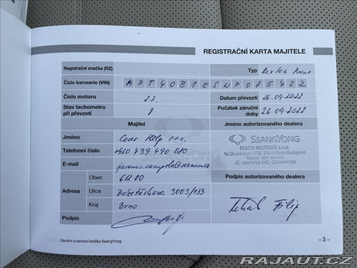 SsangYong Rexton 2,2 e-XDi 4WDAut Crystal 2022