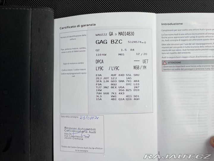 Audi Q2 1,5 TSi 35 110kw Advanced 2021