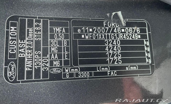 Ford Transit 2,0 EB 96kW AT6 9MÍST LON 2019