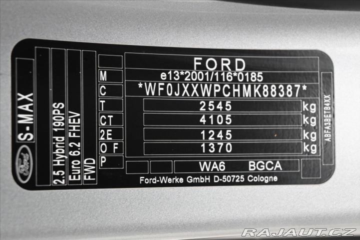 Ford S-MAX 2,5 HEV HYBRID 140 KW Tit 2021