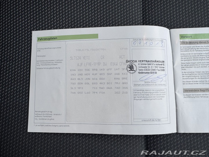 Škoda Yeti 2,0 TDI 81 KW 2 MAJITEL 2013