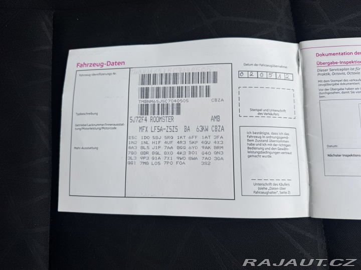 Škoda Roomster 1,2 TSI 63 KW TAŽNÉ STK 2012