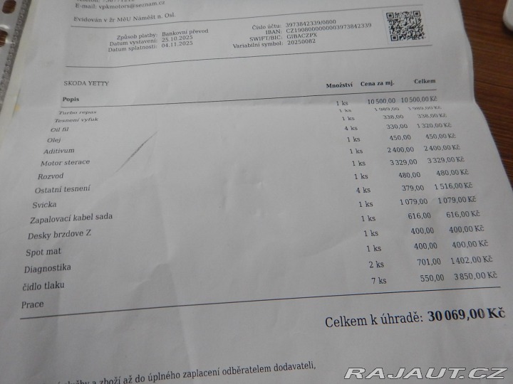 Škoda Yeti 1.2 Tsi 77 kw AUTOMAT 2011