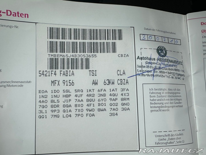 Škoda Fabia 1.2Tsi 63kw 2010