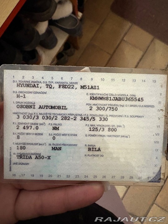 Hyundai H 1 2,5   125 kW | 8 míst | m 2011