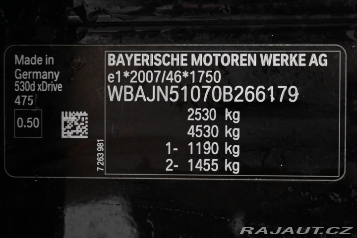 BMW 5 3,0 530d 195 kW xDrive SP 2019