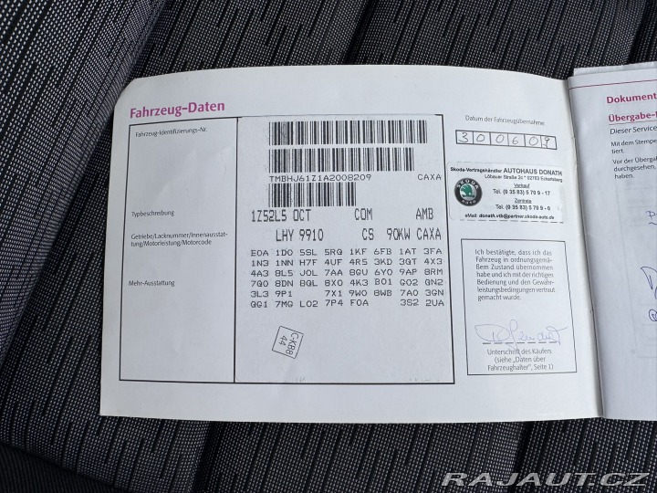 Škoda Octavia 1,4 TSI 90 KW ROZVODY 2009