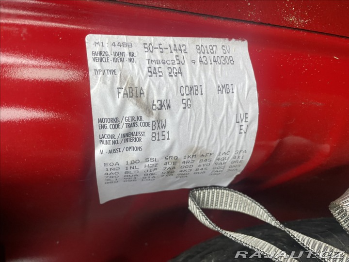 Škoda Fabia 1,4 i 16v Ambiente Klima, 2010