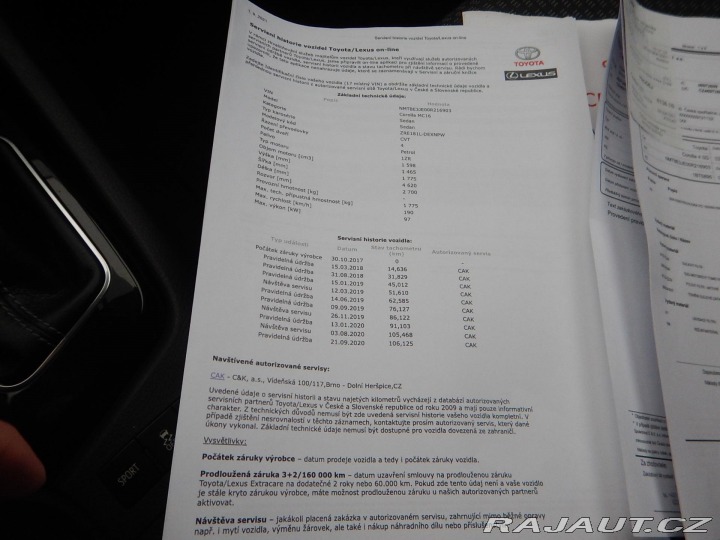 Toyota Corolla 1.6 VVTi, AUTOMAT,ČR,SERV 2017