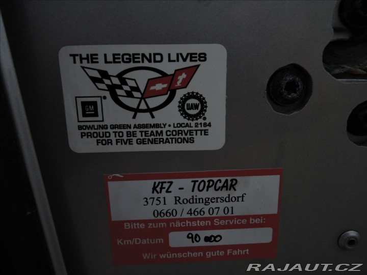 Chevrolet Corvette 5,7 V8 Aut.1.maj.ČR  C5 1999