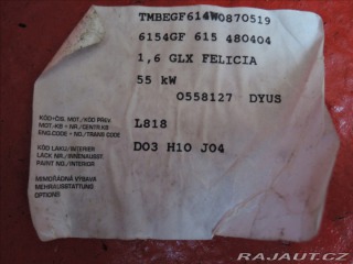 Škoda Felicia 1,6 i GLX 1.maj. servis Š 1998