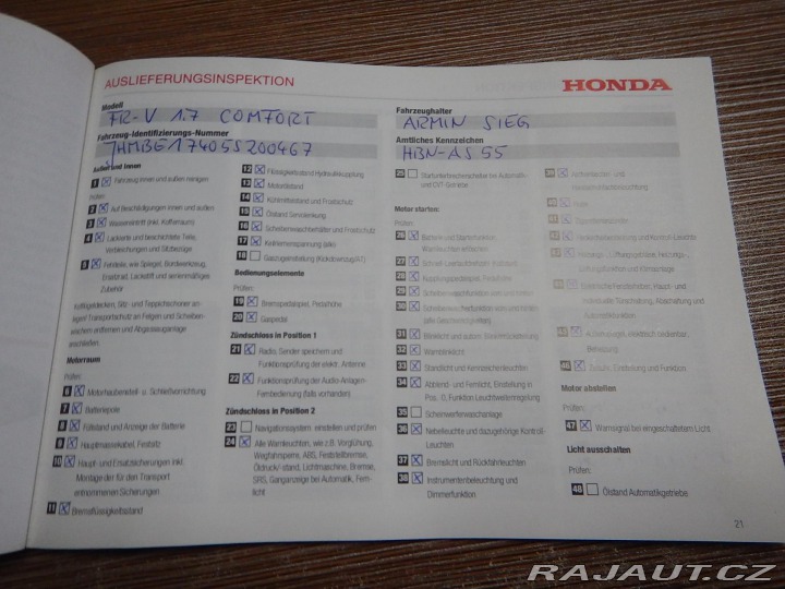 Honda FR-V 1.7i, KLIMA, 6 MÍST 2005