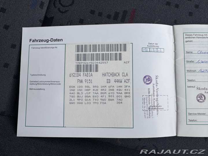Škoda Fabia 1,4 MPI 44 KW 1.MAJ. KM 2002
