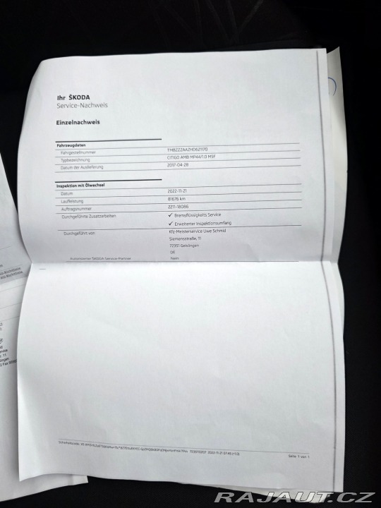 Škoda Citigo Citigo FUN 1.0 MPi 44 KW 2017