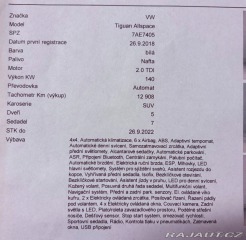 Volkswagen Tiguan 2,0   AllSpace R-line TDI 2018