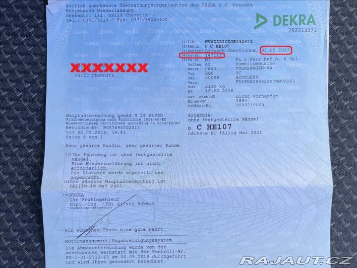 Volkswagen Passat 2,0 TDi DSG REZERVACE 2016