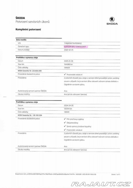 Škoda Superb Combi 2.0 TDI SCR Sportl 2022