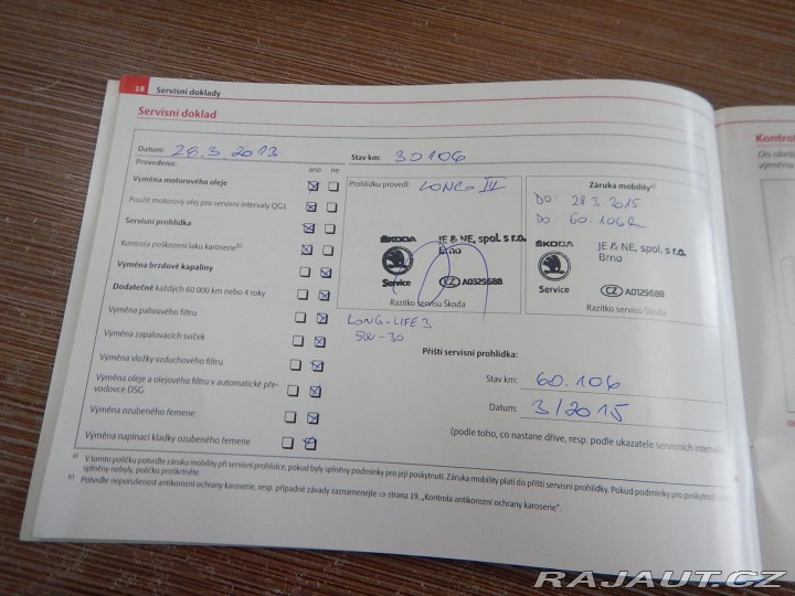 Škoda Octavia II 1.6i, 75 kW, ČR, 1. MA 2011