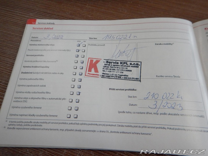 Škoda Octavia II 1.6i, 75 kW, ČR, 1. MA 2011