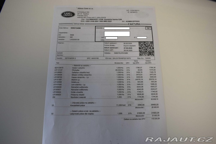 Land Rover Defender 110 D300 SE *ZÁRUKA*TAŽNÉ 2023