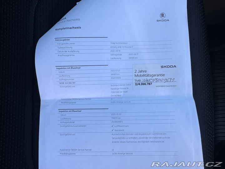 Škoda Kodiaq DSG 2,0 TDI 110KW 1. MAJ 2022