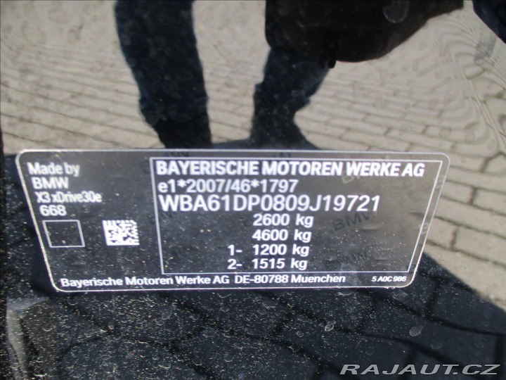 BMW X3 2,0 i xDrive 215kw 30e Hy 2021