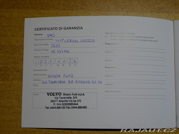 Volvo V90 D4 140kW BUSINESS PLUS DP 2020